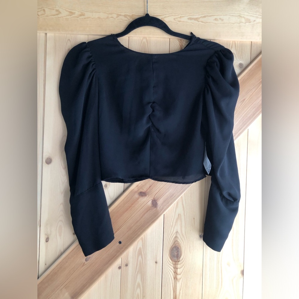 Zara blouse puffy sleeve